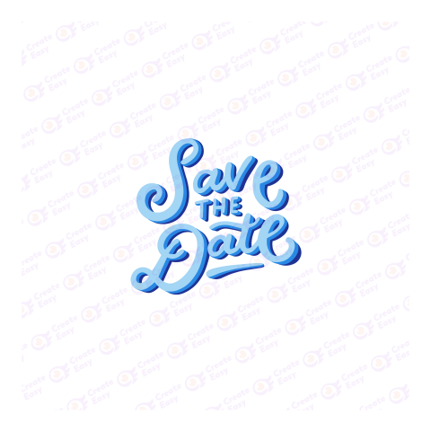 Save the date Flat icon free png image