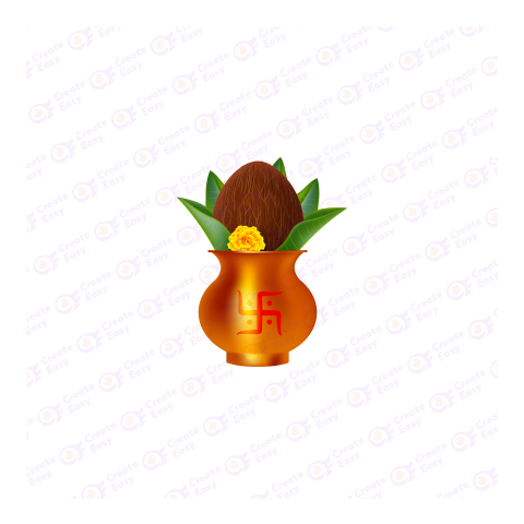 Puja Decoration Flat icon free png image