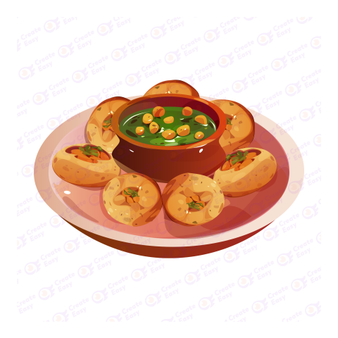 Panipuri Flat icon free png image