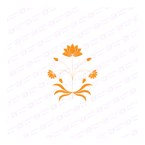 Mignon Fond Floral Transparent Flat icon free png image