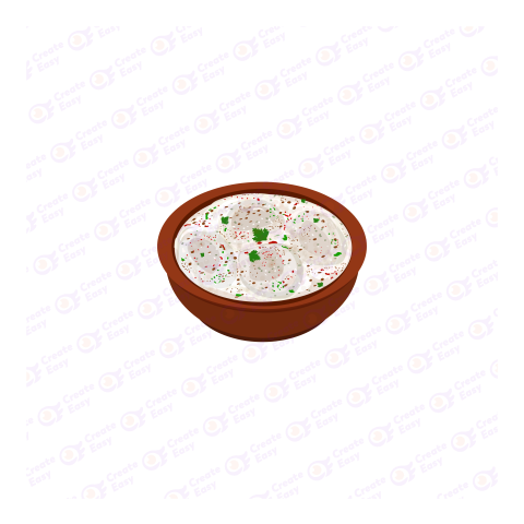 Dahi vada Flat icon free png image