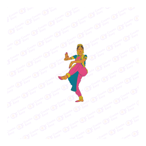 Bharatnatyam Flat icon free png image