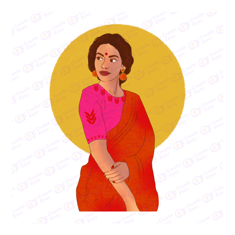 Beautiful Girl Flat icon free png image