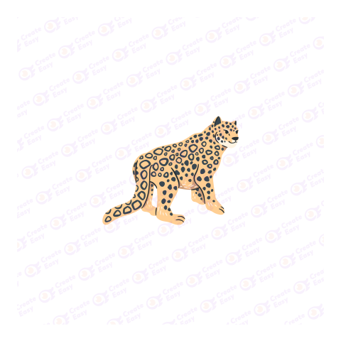 Leopard Flat icon free png image