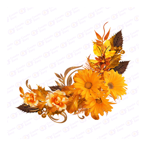 Orange Flowers Free png image