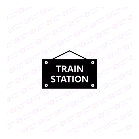 Train sign free png image
