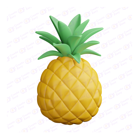 pineapple free 3d png image