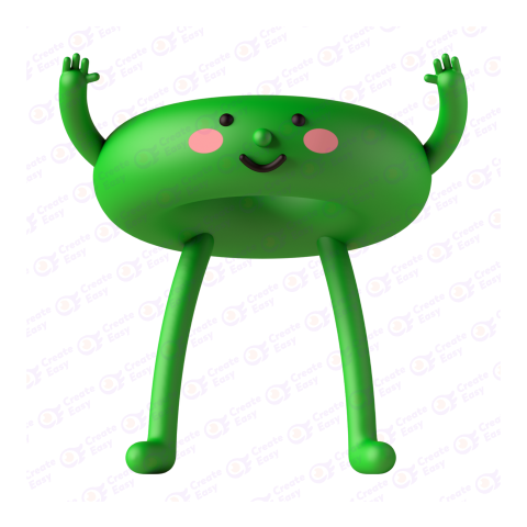 cartoon character free 3d png image