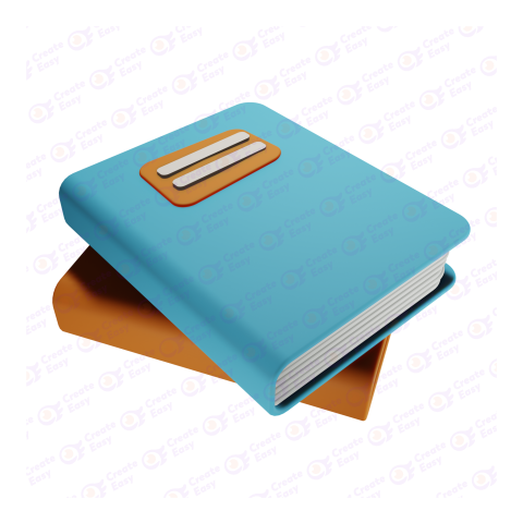 Education book free 3d png image
