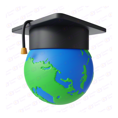 Global education 3d free png image