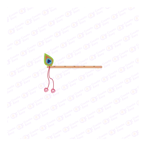 Krishna Flute Flat geometric icon png image