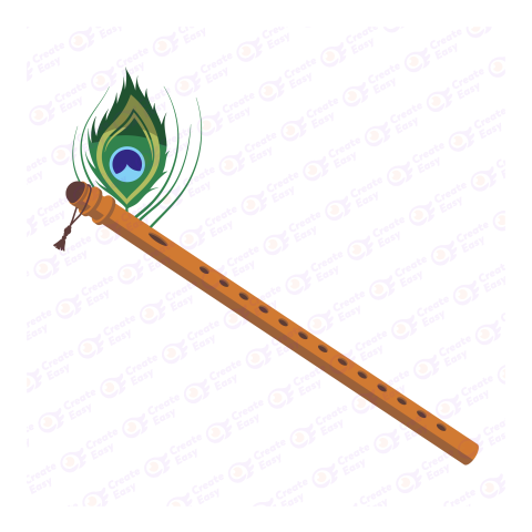 Krishna Flute Flat geometric icon png image