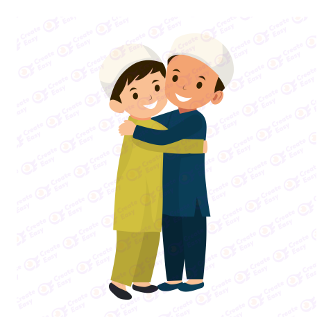 Eid Mubarak Flat free png image