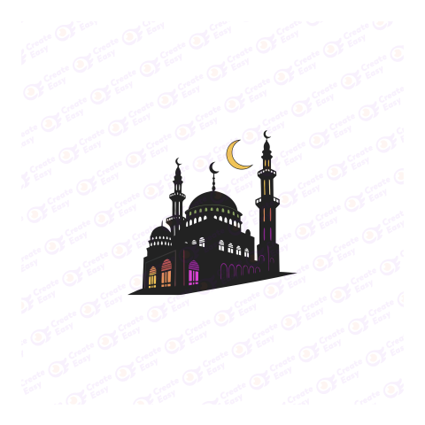 Mosque Flat free png image