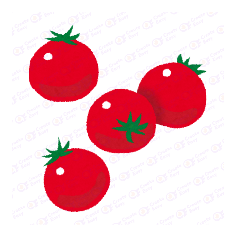 Cherry tomato Flat icon free png image