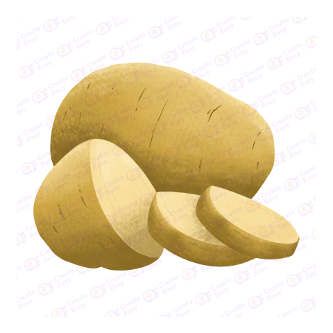 Potato Clipart Flat icon free png image