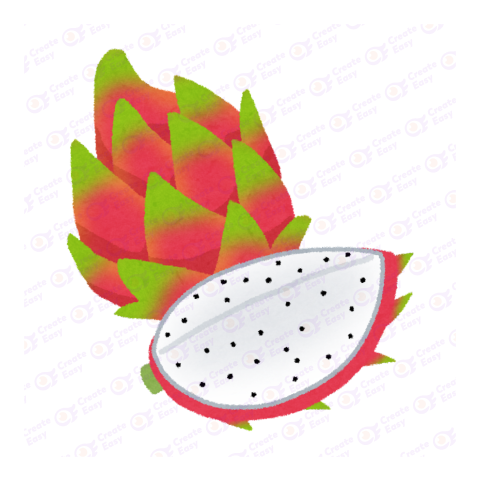 Dragon Fruit Flat icon free png image