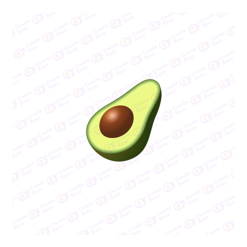 Fresh Avocado Flat icon free png image