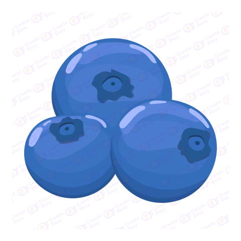 Blueberry Flat icon free png image