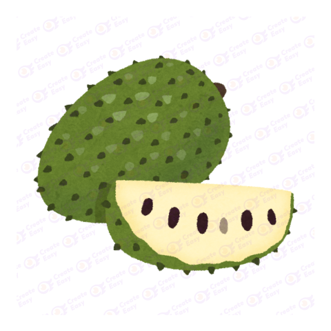 Soursop Flat icon free png image