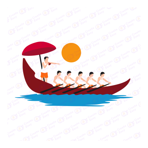 Snake Boat Race Flat free png icon image