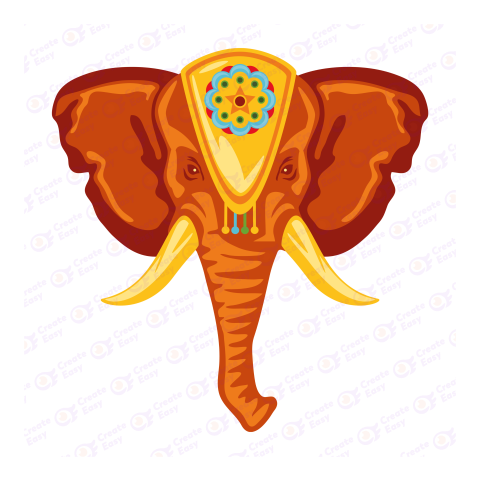 Indian Elephant Flat free png icon image