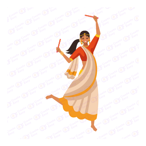 Dandiya Raas Flat icon free png image