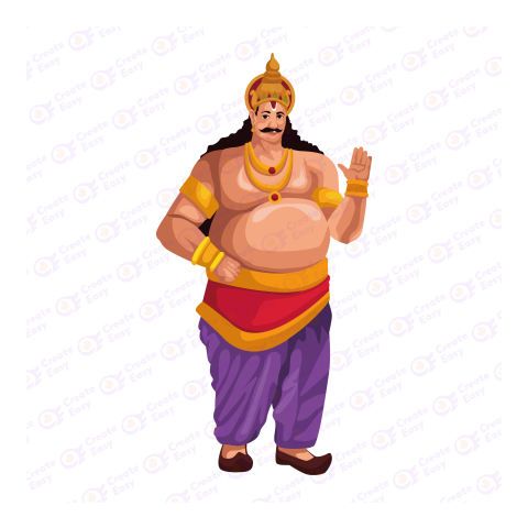 King mahabali Flat icon free png image
