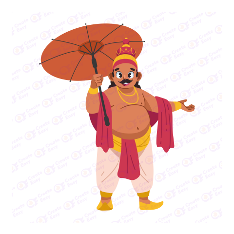 King Mahabali Flat icon free png image