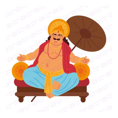 King Mahabali Flat icon free png image