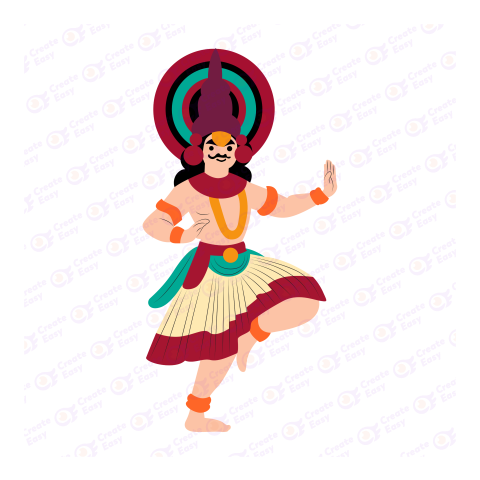 Theyyam Flat icon free png image