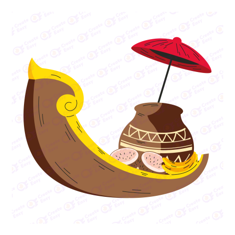 Snake boat Flat icon free png image