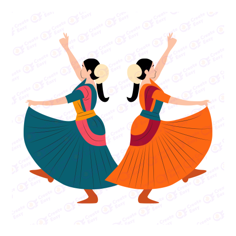 Dandiya Raas Flat icon free png image
