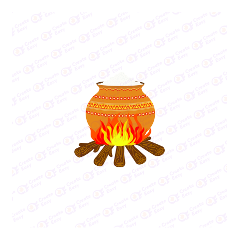 Makar Sankranti Flat icon free png image