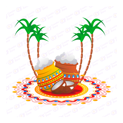 Pongal Flat icon free png image