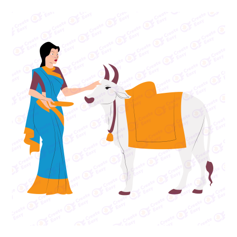 Mattu Pongal Flat icon free png image