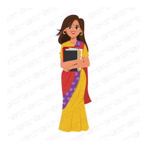 Indian woman Flat icon free png image