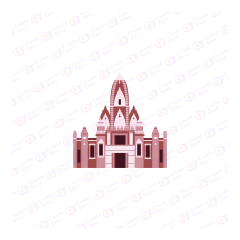 Kashi Vishwanath Temple Flat icon free png image
