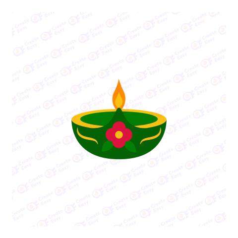 Diwali Flat icon free png image