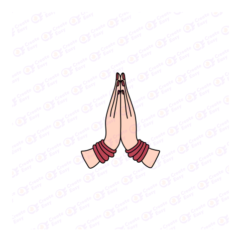 Namaste Flat icon free png image
