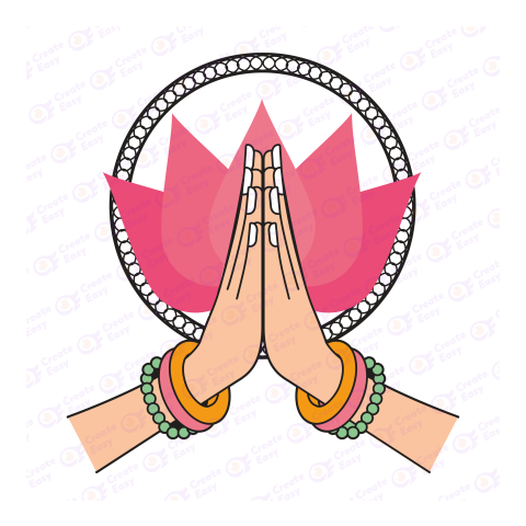 Welcome hands Flat icon free png image