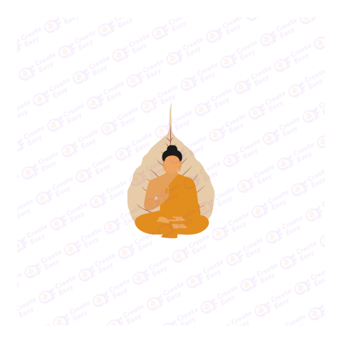 Buddha Flat icon free png image
