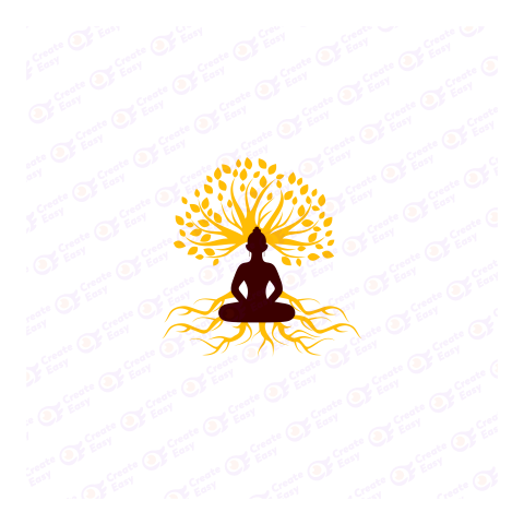 Buddha Flat icon free png image