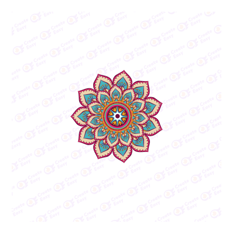 Mandala Flat icon free png image