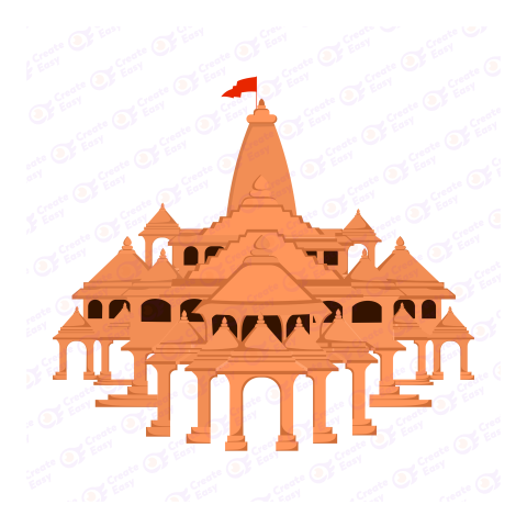 Shree Ramjanmbhumi Temple Flat icon free png image
