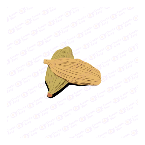 Cardamom Pods Flat icon free png image