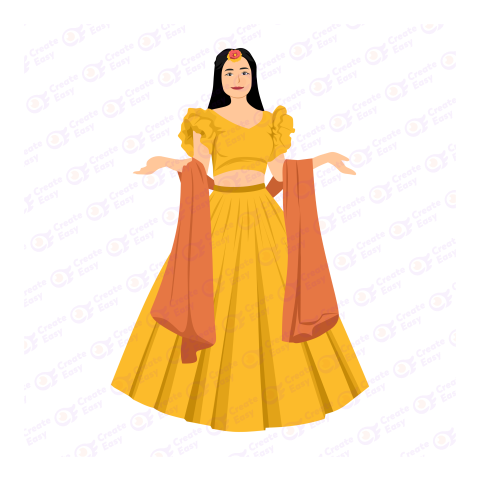 Haldi Groom Indian Wedding Style Flat icon free png image