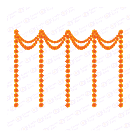Diwali Toran Flat icon free png image