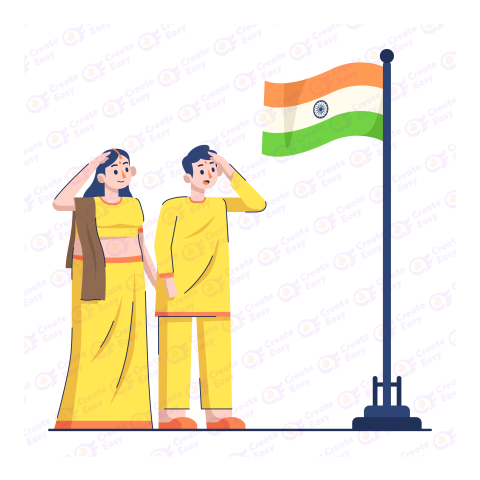 Republic Day Flat icon free png image