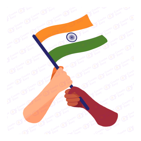 Flag of India Flat icon free png image